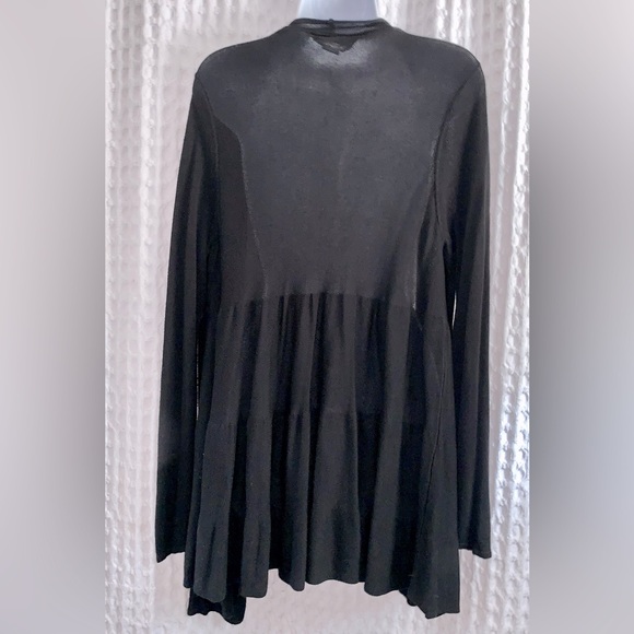 Liz Claiborne Shirred Open Front Cardigan - Picture 4 of 7